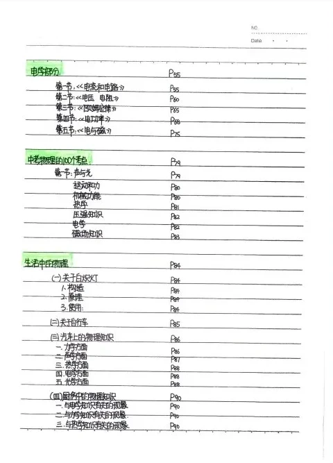 初中九科学霸笔记,助力提升学生成绩