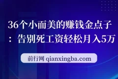 36个小而美的赚钱金点子：告别死工资轻松月入5万