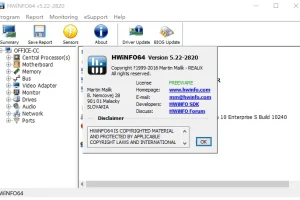 硬件信息检测 HWiNFO v8.10.5520 绿色便携版