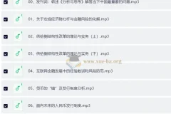 分析与思考-黄奇帆的复旦经济课（完结）