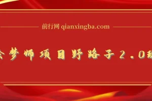 AI绘梦师项目野路子2.0玩法，只需复制粘贴，一键生成，单日收益500+