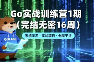 【Go 实战训练营1期（完结无密16周）】