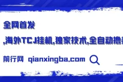 全网首发，海外TCJ挂机，独家技术，全自动撸美金，无脑月入5000+