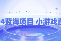 小游戏直播，2024蓝海项目 ，单日收益10000+，月入35W,小白当天上手
