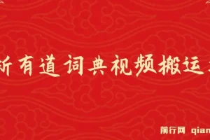 8月有道词典最新蓝海项目，视频搬运日入800+