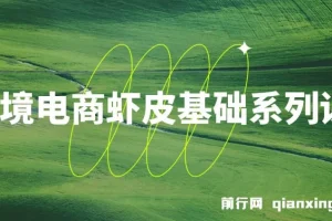 跨境电商虾皮基础系列课程