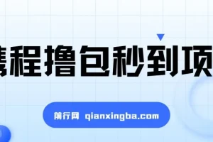 携程撸包秒到项目外面收费698的，单机40-80可批量