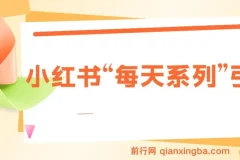 小红书“每天系列”引流,揭秘流量密码，日引流1000+，多种变现方式