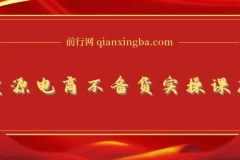 【精】无货源电商不备货实操课2.0，2026年布局，从0到1全网最低10%费比全链路打法【更新中】