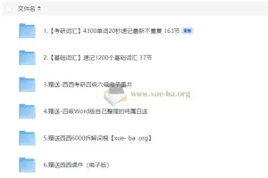 西西单词速记课堂资料合集320节课完整版 1200基础词汇+4300考研词汇+6000词根+四六级+课件等