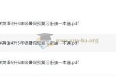 暑假预复习衔接一本通 小学英语 25年