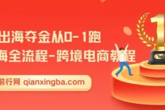 【精】14节出海夺金从0-1跑通出海全流程-跨境电商教程