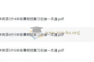 暑假预复习衔接一本通 小学英语 25年