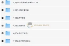 博学谷 430集python专家课程 从Dokcer到爬虫技术架构