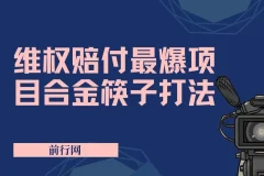 维Q赔付, 合金筷子玩法小白也能月入5w+, 风口项目实操