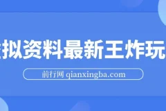 虚拟资料最新王炸玩法，自动闭环成交，小白可操作