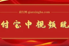支付宝中视频玩法暴力起号影视起号有播放即可获得收益