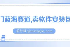 卖软件安装包居然也能日入500+长期稳定项目，适合小白0基础冷门蓝海赛道，