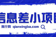 一个容易被人忽略信息差小项目，新手也能玩赚，轻松日赚百元【全套工具】
