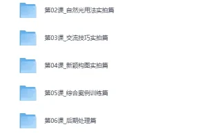 《青春少女拍摄指南》日本摄影大师教你如何拍摄不一样的她[MP4][7.5GB]