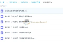 段瑞莹 2026高三高考生物 一轮 暑假班 秋季班