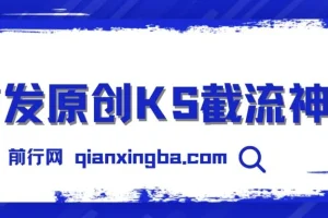 首发原创KS截流神器，手机即可采集id直接截流