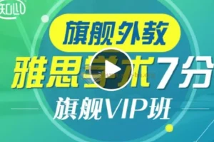 新东方雅思全能7分旗舰外教VIP全程班 价值4880元【37.43 GB】