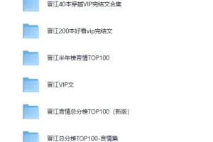 《各大网站vip完结小说前100名》[TXT][827M]