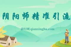 0成本阴阳师精准引流，多种变现方式，小白也能轻松日入1000+