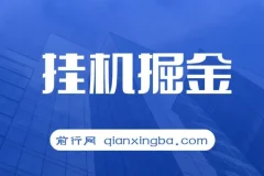 挂机掘金，躺着也能吃肉，适合宝爸宝妈学生党工作室