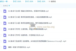 陈瑞春 2026高三 高考语文 一轮暑假班 更新中