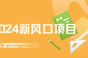 2024新风口项目，不在为工作发愁，长期稳定，逆风翻盘不是梦