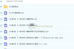 邓康尧 2026高三高考生物 一轮提升暑假班 更新中