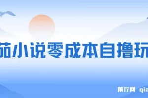 番茄小说零成本自撸玩法，每天1000+，不看播放量，不看视频质量