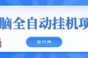 无脑全自动挂机项目，单账号利润150＋！可批量矩阵操作