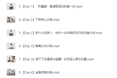 B站付费课程-《男性生活化减脂》让你随时随地都能进行有效的锻炼