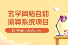 玄学网站自动测算系统项目：搭建一套自动测算系统，三个月跑出40万流水