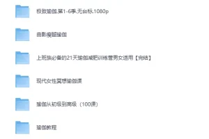 《小红书花198元买来的韩国瑜伽老师雅慧9节超高清瑜伽课程》