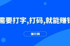 只需要打字，打码，就能赚钱？最简单的赚钱小副业，利用碎片时间，月入过万！