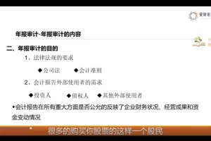 年报审计实务操作全流程解析-安财财务体系课