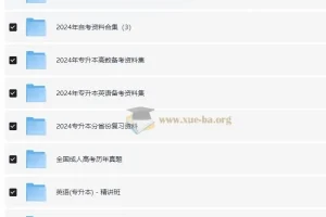 2024各省 自考 专升本 学位英语 成人高考复习资料520G大合集