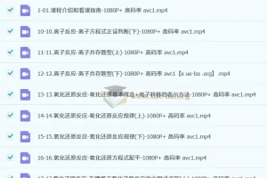 一化儿 高中化学 高考系统课 视频讲义