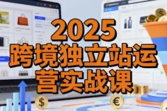 【2025跨境独立站运营实战课，建站搭建+流量获取+转化优化三大核心模块精讲】