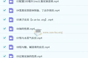 高中化学实验视频大全