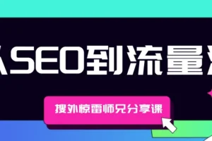 搜外惊雷师兄分享课： 从SEO到流量池