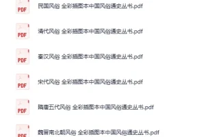 《全彩插图本中国风俗通史丛书》 (全十三卷) [PDF][1.9GB]