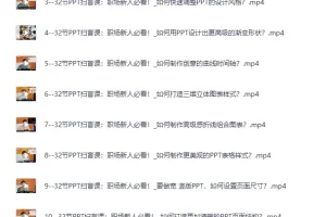 《B站付费课程：旁门左道PPT八合一+PPT高手修神记[MP4][24G]