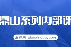 【精】鹿鼎山缠论实战直播回放：帮助0基础-进阶者用缠论实现月均15%+稳健盈利-更新9月