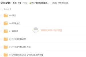 2024 考研英语 朱伟英语 全程班