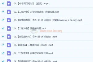 谭清军 2024初三中考物理视频课程 春季班（下）